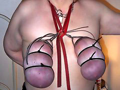 Big boobs tied hard