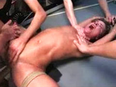 Group bondage orgy